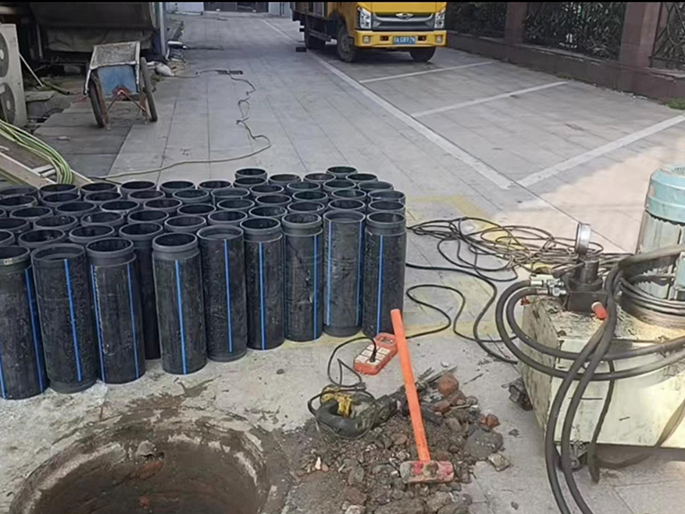 苏州PE置换管厂家 DN315置换管 非开挖管短管置换